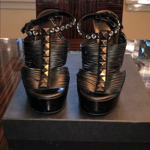 Giuseppe Zanotti Black Studded Heels!